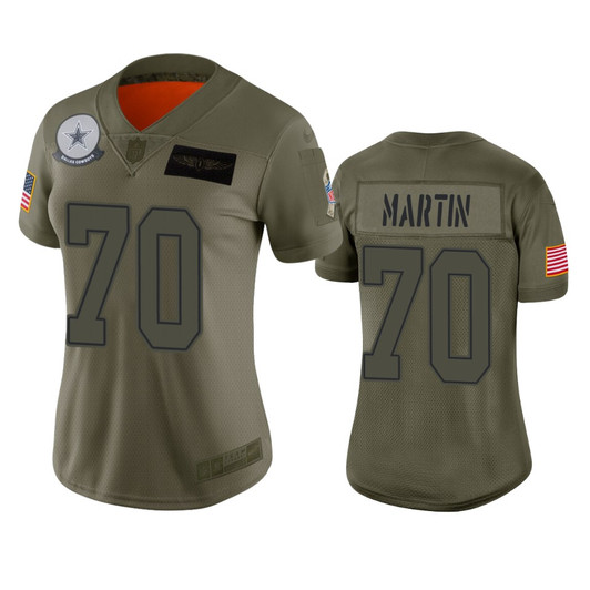 [FULLY STITCHED] Dallas Cowboys Zack Martin Camo 2019 Salute To Service Style 2 Limited Football Jersey 