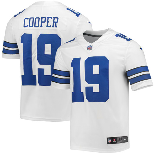 [FULLY STITCHED] Dallas Cowboys Amari Cooper White Limited Football Jersey 