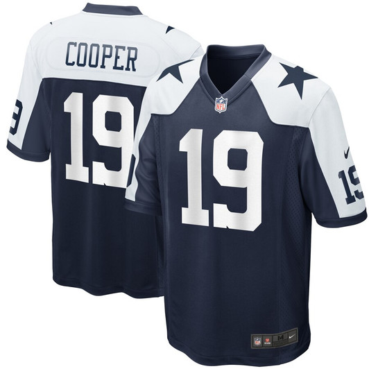 [FULLY STITCHED] Dallas Cowboys Amari Cooper Alternate Navy Limited Football Jersey 