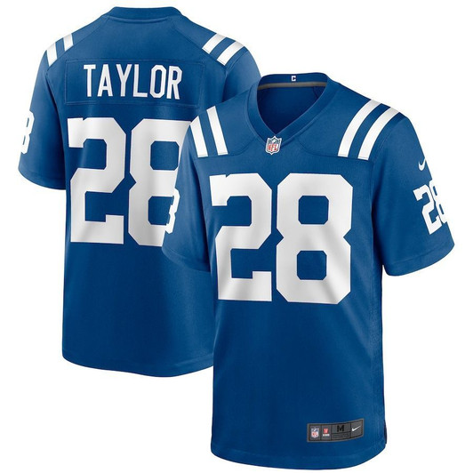 [FULLY STITCHED] Indianapolis Colts Jonathan Taylor Royal 2020 Draft Pick Limited Football Jersey 