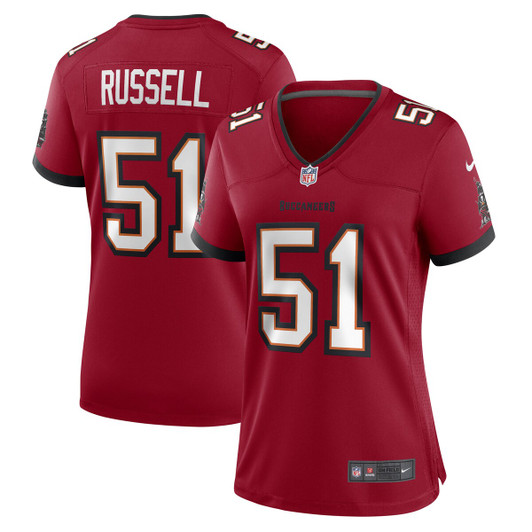 [FULLY STITCHED] Tampa Bay Buccaneers Jj Russell Red Limited Football Jersey 
