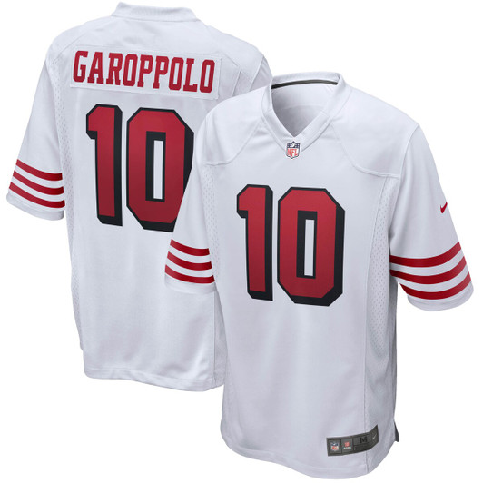 [FULLY STITCHED] San Francisco 49ers Jimmy Garoppolo Alternate White Style 2 Limited Football Jersey 