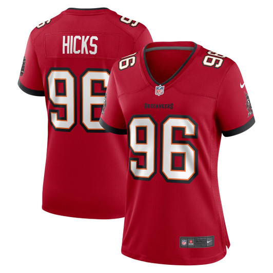 [FULLY STITCHED] Tampa Bay Buccaneers Akiem Hicks Red Style 3 Limited Football Jersey 