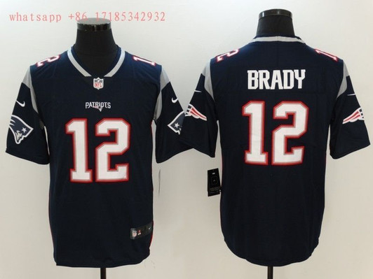 [FULLY STITCHED] #12 New England Patriots Tom Brady 2020 Navy Limited Football Jersey 