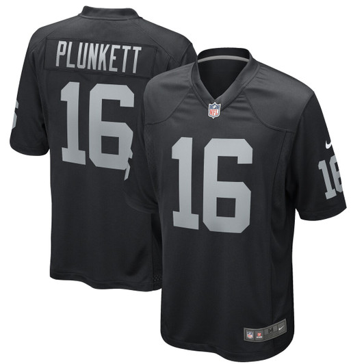 [FULLY STITCHED] Las Vegas Raiders Jim Plunkett American Black Limited Football Jersey 