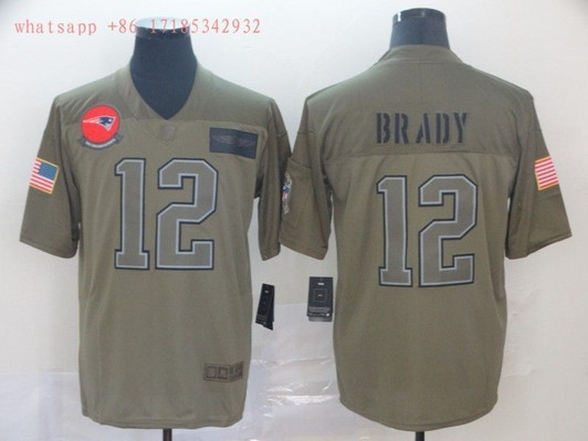 [FULLY STITCHED] #12 New England Patriots Tom Brady 2020 Camo Limited Football Jersey 