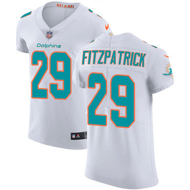 [FULLY STITCHED] #29 Miami Dolphins Minkah Fitzpatrick White Limited Football Jersey 