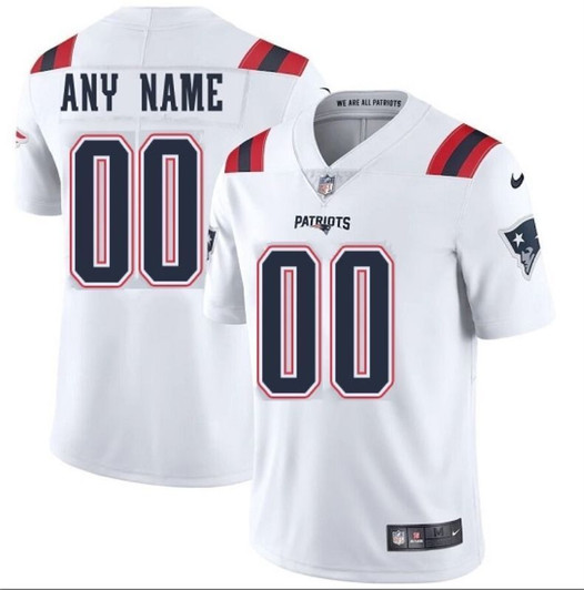 [FULLY STITCHED] New England Patriots 2020 White Style 2 Limited Football Jersey 