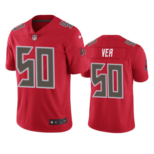 [FULLY STITCHED] Tampa Bay Buccaneers Vita Vea Red Style 9 Limited Football Jersey 