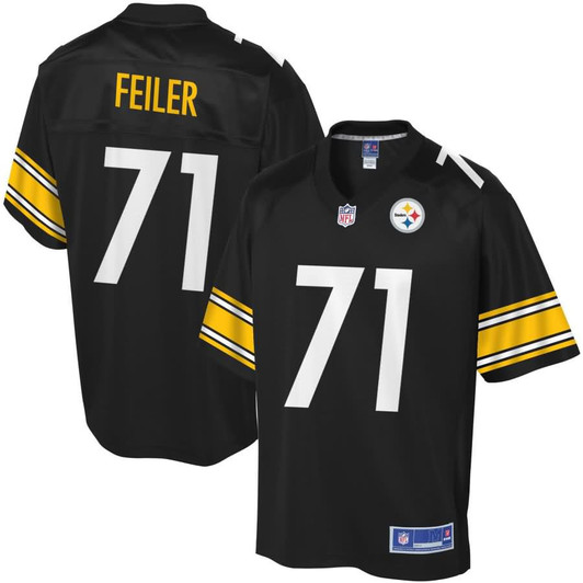 [FULLY STITCHED] Pittsburgh Steelers Matt Feiler Black Limited Football Jersey 