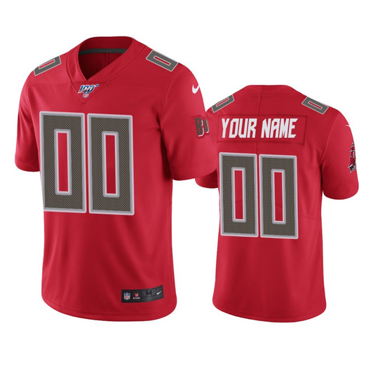 [FULLY STITCHED] Tampa Bay Buccaneers Red 100th Season Limited Football Jersey 