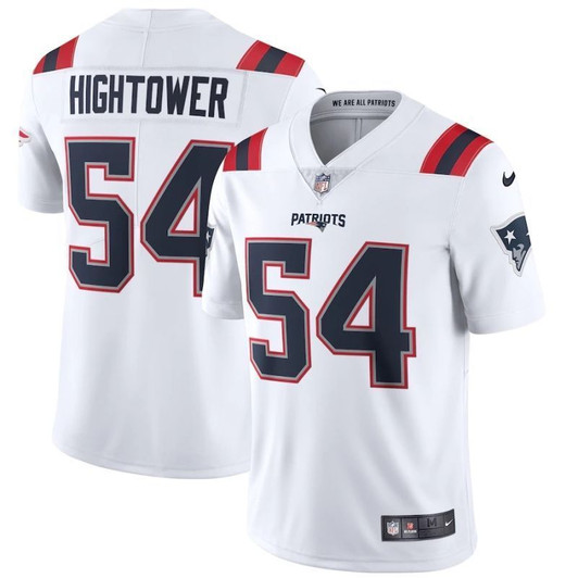 [FULLY STITCHED] #54 New England Patriots Donta Hightower 2020 White Style 2 Limited Football Jersey 