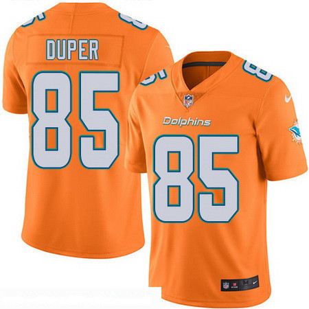 [FULLY STITCHED] #85 Miami Dolphins Nique Jones Orange 2016 Color Rush Limited Football Jersey 