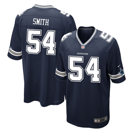 [FULLY STITCHED] Dallas Cowboys Jaylon Smith Navy Style 2 Limited Football Jersey 