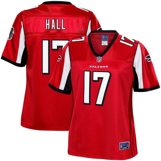 [FULLY STITCHED] Atlanta Falcons Marvin Hall American Red Limited Football Jersey 
