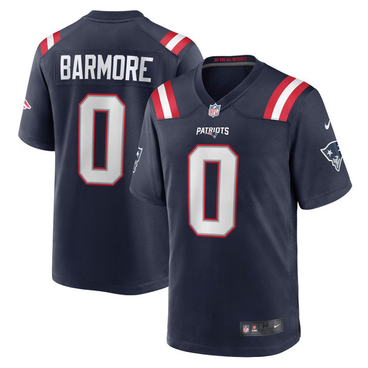 [FULLY STITCHED] New England Patriots Christian Barmore Navy 2021 Draft Pick Limited Football Jersey 
