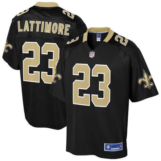 [FULLY STITCHED] New Orleans Saints Marshon Lattimore Black Style 5 Limited Football Jersey 
