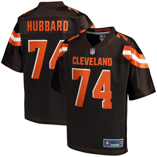 [FULLY STITCHED] Cleveland Browns Chris Hubbard Brown Style 2 Limited Football Jersey 