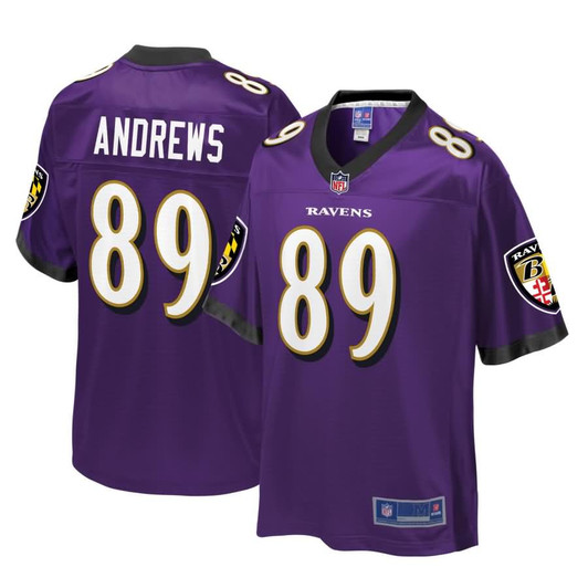 [FULLY STITCHED] Baltimore Ravens Mark Andrews American Purple Style 2 Limited Football Jersey 