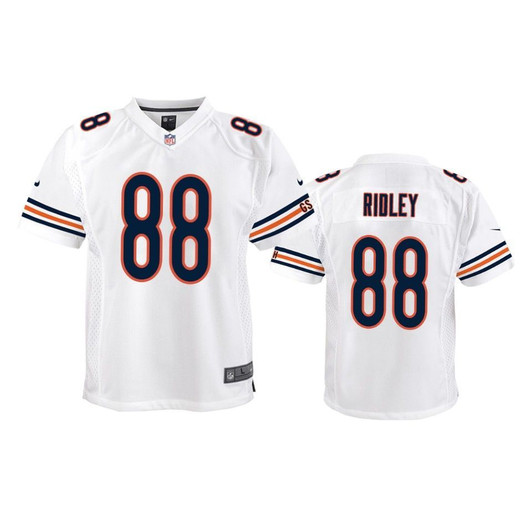 [FULLY STITCHED] Chicago Bears Riley Ridley 2019 Draft White Limited Football Jersey 