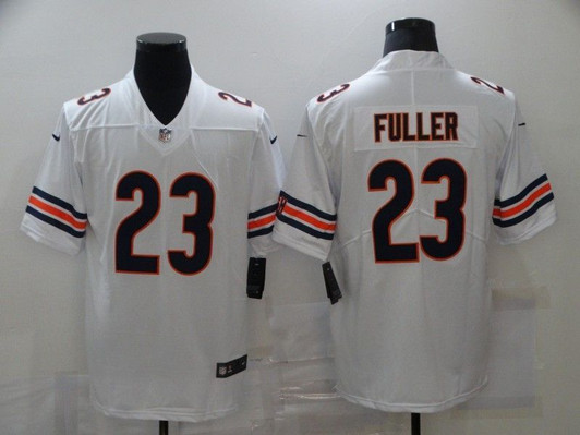 [FULLY STITCHED] #23 Chicago Bears Kyle Fuller 2020 White Limited Football Jersey 