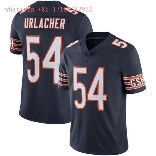 [FULLY STITCHED] #54 Chicago Bears Brian Urlacher 2020 Black Limited Football Jersey 