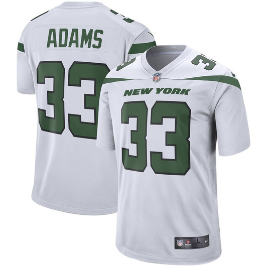 [FULLY STITCHED] New York Jets Jamal Adams Spotlight White Style 2 Limited Football Jersey 