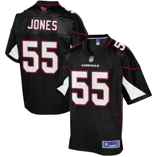 [FULLY STITCHED] Arizona Cardinals Chandler Jones Alternate Black Limited Football Jersey 
