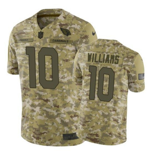 [FULLY STITCHED] Arizona Cardinals Chad Williams Camo Limited Football Jersey 