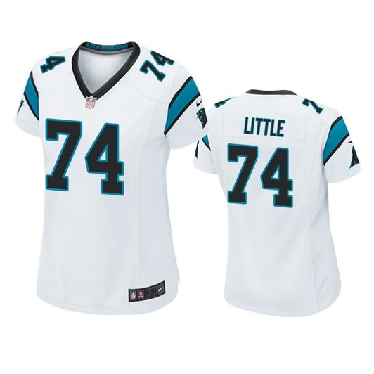 [FULLY STITCHED] Carolina Panthers Greg Little 2019 Draft White Style 2 Limited Football Jersey 