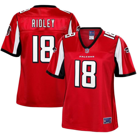 [FULLY STITCHED] Atlanta Falcons Calvin Ridley Red Style 2 Limited Football Jersey 