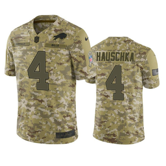 [FULLY STITCHED] Buffalo Bills Stephen Hauschka Camo Salute To Service Limited Football Jersey 