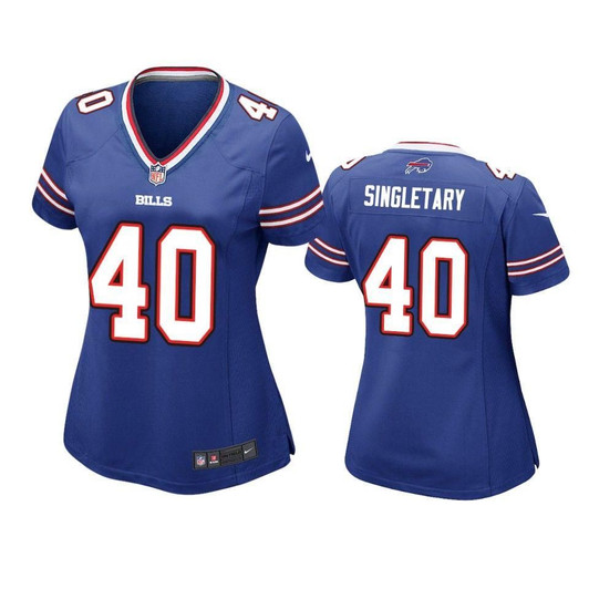 [FULLY STITCHED] Buffalo Bills Devin Singletary 2019 Draft Royal Limited Football Jersey 