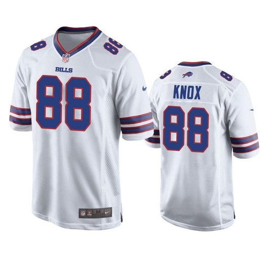 [FULLY STITCHED] Buffalo Bills Dawson Knox 2019 Draft White Limited Football Jersey 