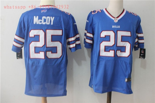 [FULLY STITCHED] #25 Buffalo Bills Lesean Mccoy 2020 Blue Limited Football Jersey 
