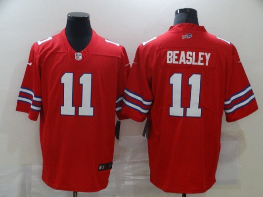 [FULLY STITCHED] #11 Buffalo Bills Cole Beasley 2020 Red Style 2 Limited Football Jersey 