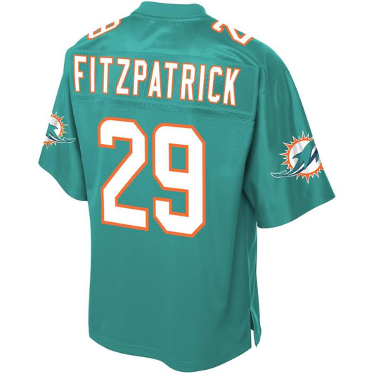 [FULLY STITCHED] Miami Dolphins Minkah Fitzpatrick Aqua Style 2 Limited Football Jersey 