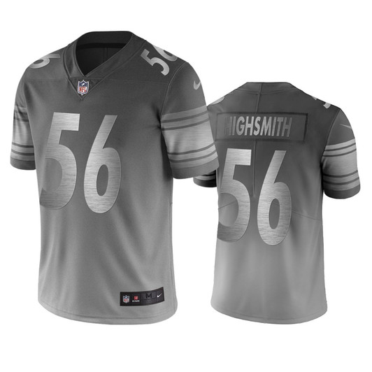 [FULLY STITCHED] Pittsburgh Steelers Alex Highsmith Silver Gray City Edition Limited Football Jersey 