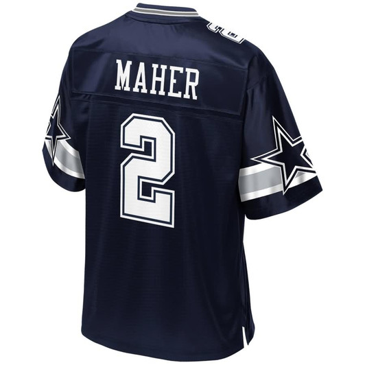 [FULLY STITCHED] Dallas Cowboys Brett Maher Navy Limited Football Jersey 