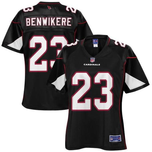 [FULLY STITCHED] Arizona Cardinals Bene Benwikere Alternate Black Limited Football Jersey 