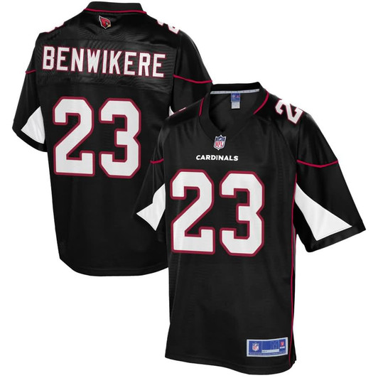[FULLY STITCHED] Arizona Cardinals Bene Benwikere Alternate Black Style 2 Limited Football Jersey 