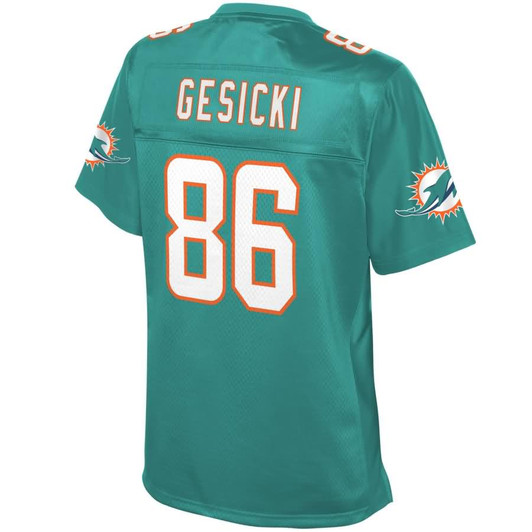 [FULLY STITCHED] Miami Dolphins Mike Gesicki Aqua Style 3 Limited Football Jersey 