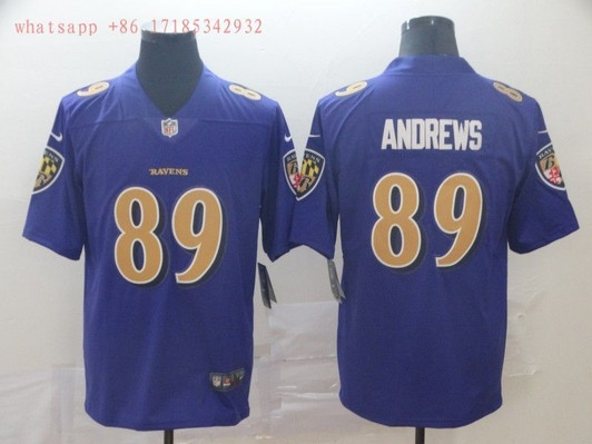[FULLY STITCHED] #89 Baltimore Ravens Mark Andrews 2020 Purple Limited Football Jersey 