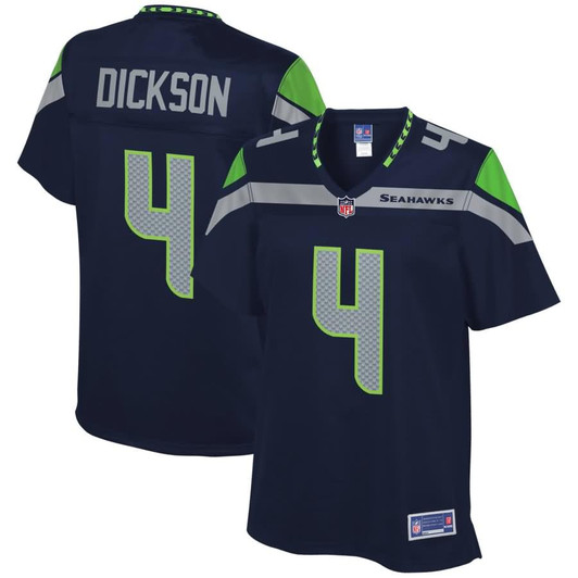 [FULLY STITCHED] Seattle Seahawks Michael Dickson American College Navy Limited Football Jersey 