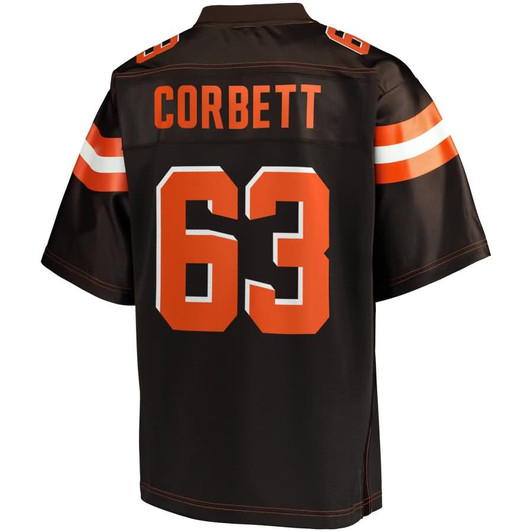 [FULLY STITCHED] Cleveland Browns Austin Corbett American Brown Limited Football Jersey 