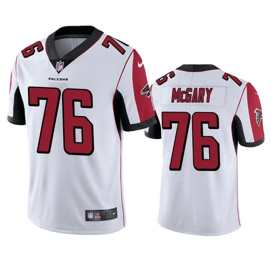 [FULLY STITCHED] Atlanta Falcons Kaleb Mcgary 2019 Draft White Style 2 Limited Football Jersey 