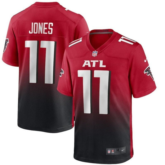[FULLY STITCHED] #11 Atlanta Falcons Julio Jones 2020 Red Limited Football Jersey 