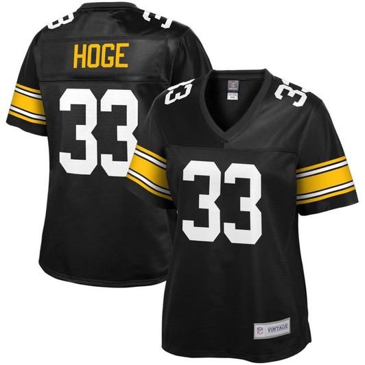 [FULLY STITCHED] Pittsburgh Steelers Merril Hoge Black Style 2 Limited Football Jersey 
