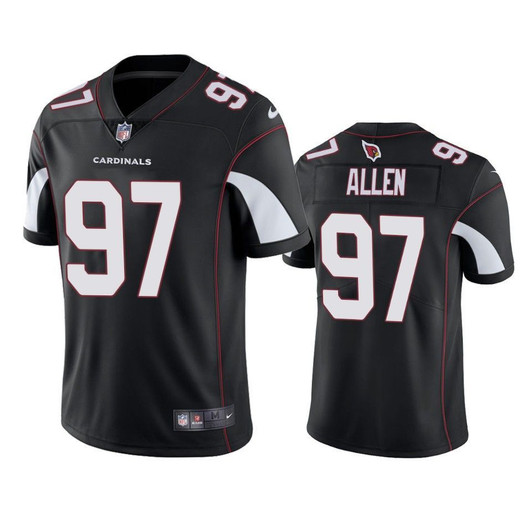 [FULLY STITCHED] Arizona Cardinals Zach Allen 2019 Draft Black Style 2 Limited Football Jersey 