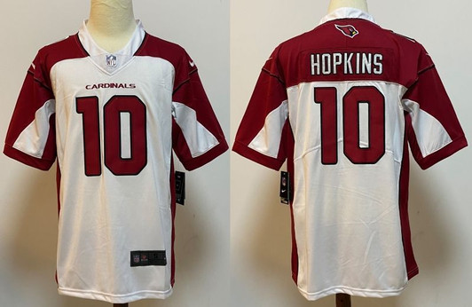 [FULLY STITCHED] #10 Arizona Cardinals Deandre Hopkins 2020 White Limited Football Jersey 